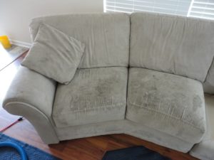 Sofa cleaning before picture