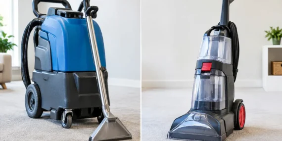 Professional Versus Rental Carpet Machines Compared